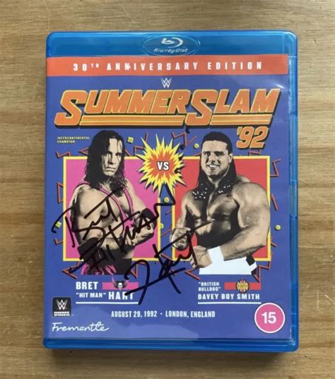 Wwe Summerslam Th Anniversary Edition Blu Ray Signed By