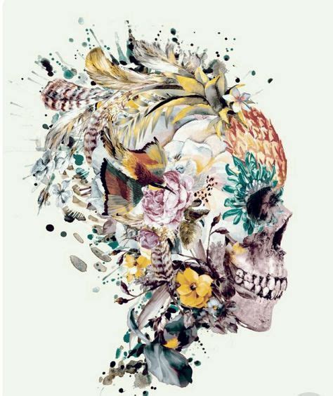 17 Best Floral Skull Images Skull Skull Art Floral Skull