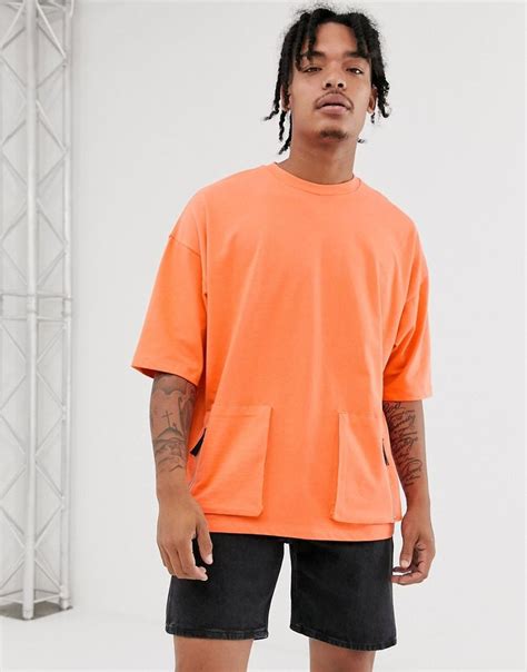 Asos Design Oversized T Shirt With Half Sleeve In Heavyweight Jersey