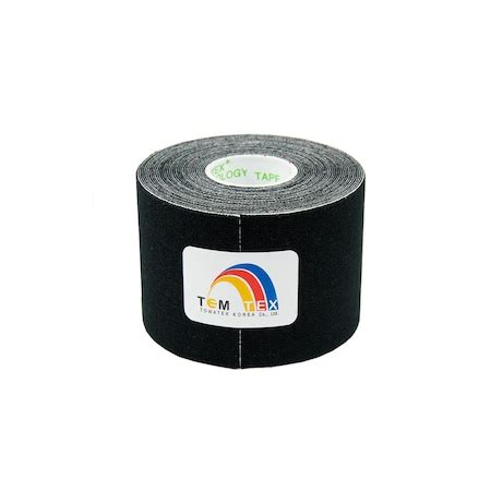 Кинезиологична лента TemTex, Черна, 5cm x 5m - eMAG.bg