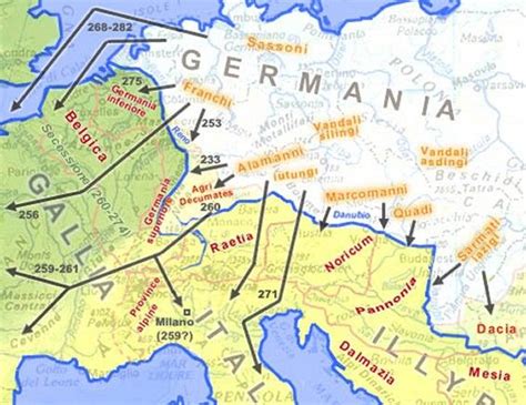 From Germania To Roman Empire Historical Maps Roman Empire History