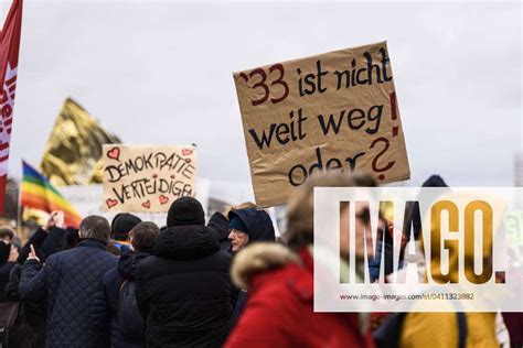 Demonstration Against Right Wing Extremism In Front Of The Bundestag