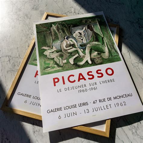 Galerie Louise Leiris Le Dejeuner Sur Lherbe Pablo Picasso 1962