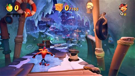 Crash Bandicoot Snow Way Out All Boxes Hidden Gem Location Youtube