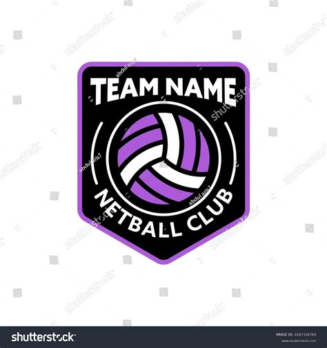 Netball Logo Emblem Style Stock Vector (Royalty Free) 2287326769 ...