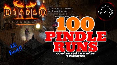 Diablo 2 Resurrected 100 Hell Pindleskin Runs Condensed To Under 4 Minutes Another Epic Drop