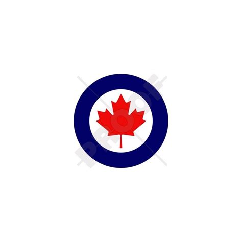 Buy CANADA Canadian Air Force RCAF AIRCOM Aircraft Roundel 4 100mm