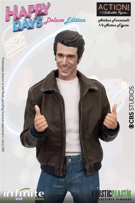 Fonzie Happy Days Action Figure With Jukebox