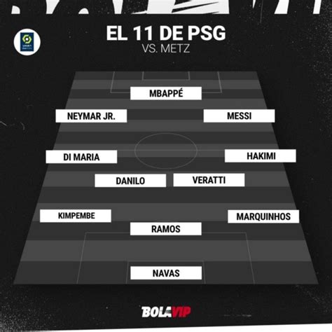 Con Mbapp En Cancha Las Alineaciones Confirmadas Para Psg Vs Metz Por