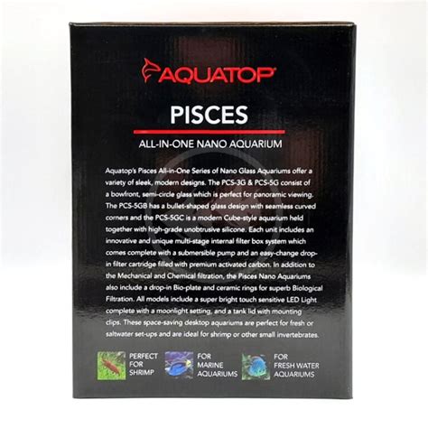 Aquatop Pisces Nano Bow Tank Kit Aquatics Unlimited