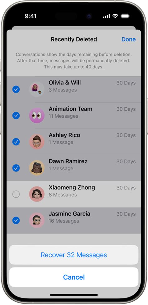 Recover Deleted Messages In Messages On Iphone Apple Support