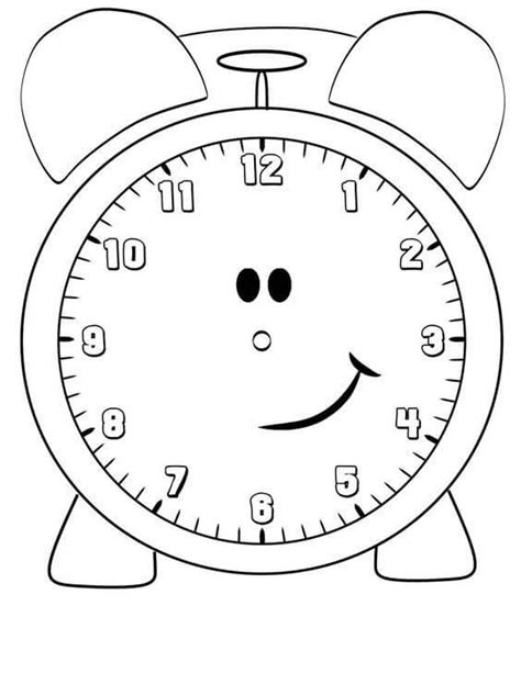 Dibujos De Reloj Para Colorear E Imprimir Coloringonly Com