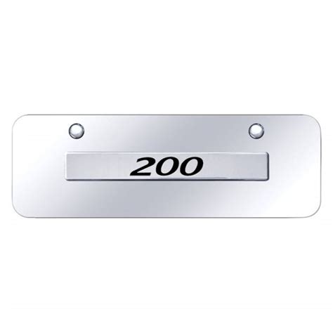 Autogold® 200nccm Chrome Mini Size License Plate With 3d Chrome 200