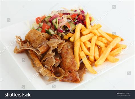 Doner Salad Fries Stock Photo (Edit Now) 532396975