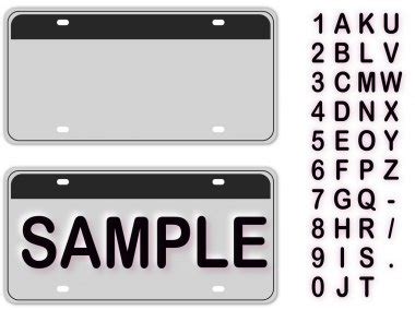 Gb Number Plate Template Word Printable License Plate Template Tem