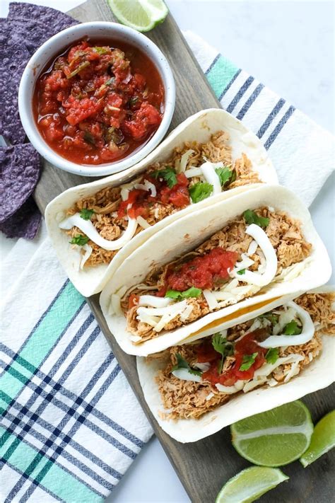 4 Ingredient Crock Pot Chicken Tacos All Things Mamma