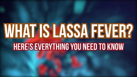 Lassa Fever Symptoms To Look Out For With One Probable Case Being