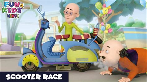 Scooter Race Motu Patlu मोटू पतलू Episode 3 Fun 4 Kids Hindi