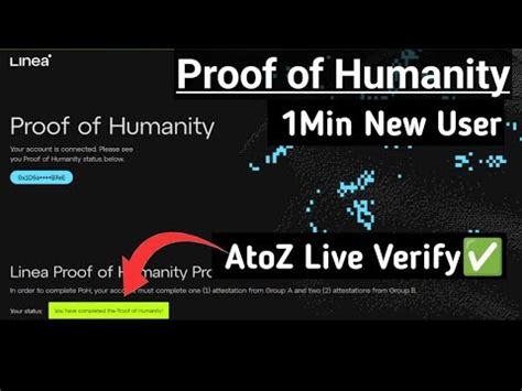 Linea PoH Proof Of Humanity For New Wallet Instant Complete Live