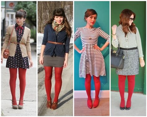 How To Wear Red Tights Atelier Yuwa Ciao Jp