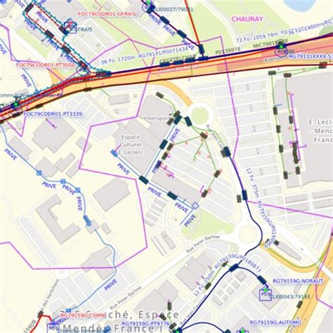 Plan cadastre pour trouver le regard télécom et installer la fibre