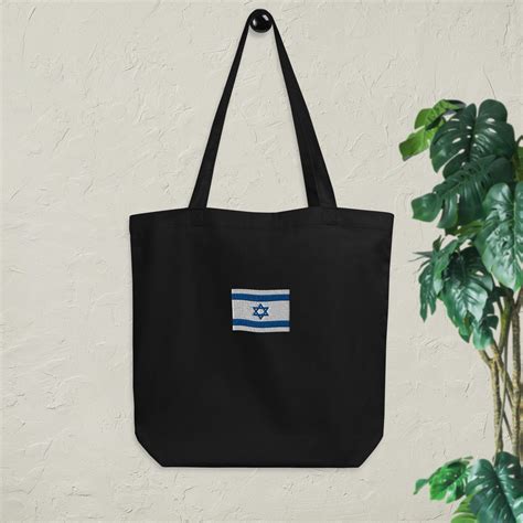 Affichez votre soutien à Israël avec ce sac fourre tout noir Etsy France