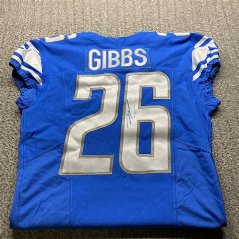 Nfl Lions Jahmyr Gibbs Signed Authentic Jersey Size 44 The Official