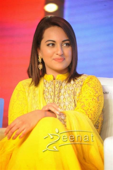 Sonakshi Sinha Sported Gorgeous Bright Yellow Full Sleeves Salwar