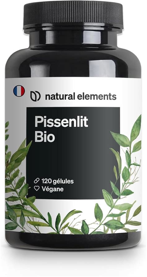 Pissenlit Bio 120 gélules 1 000 mg dextrait de racine de pissenlit