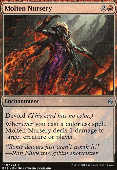 Molten Nursery Battle For Zendikar Modern Card Kingdom