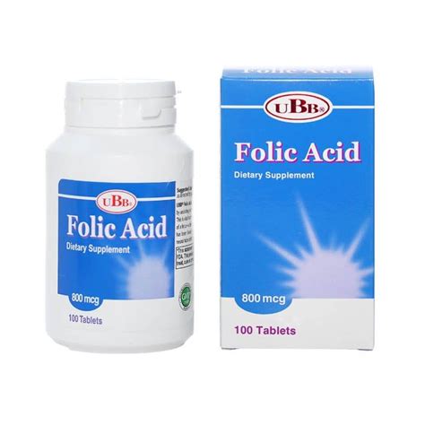 Viên Uống Folic Acid Ubb Bổ Sung Folic Acid Cho Phụ Nữa Mang Thai H