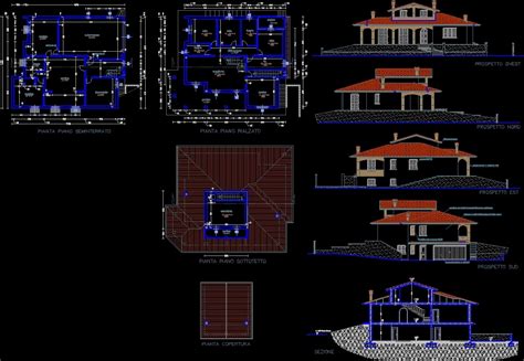 Villa DWG Plan for AutoCAD • Designs CAD