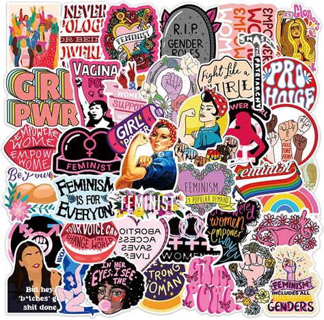 150 Pieces Feminist Stickers Women Empowerment Stickers