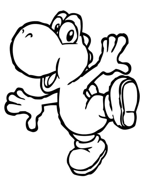 Contorno De Yoshi Para Colorir Imprimir E Desenhar Colorir Me