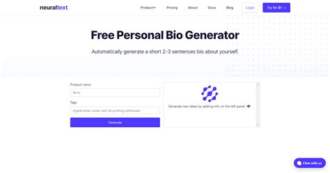 Personal Bio Generator Reviews Pricing And More 2023