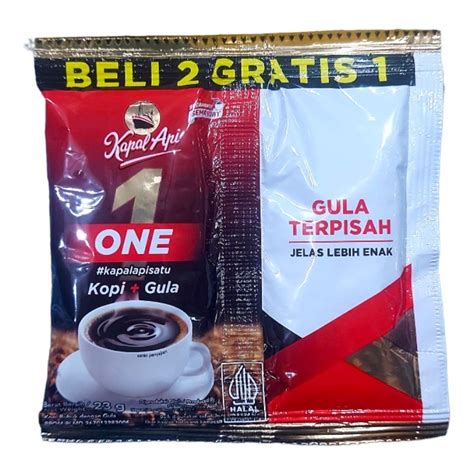 Jual Kopi Kapal Api One Kopi Plus Gula Dengan Gula Terpisah Kapal Api