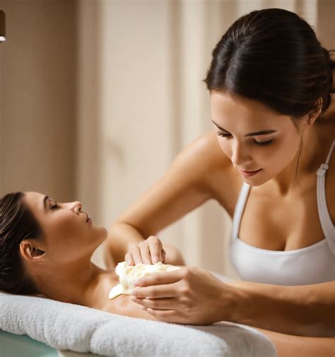 Lexica Donna Matura Che Si Massaggia Con La Mano Una Crema Sul Viso