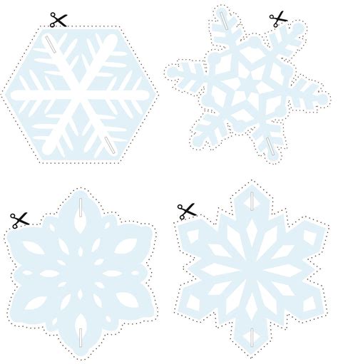 How To Make Paper Snowflakes Snowflake Template Party Delights Pageref 3666