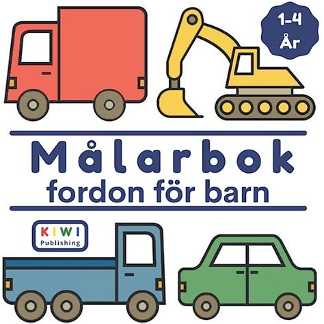 Buy Målarbok för barn 1 4 år STORA och ENkLA bilder på bilar