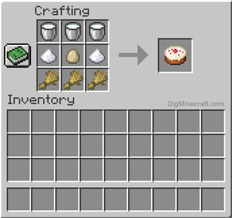 How to make a Cake in Minecraft