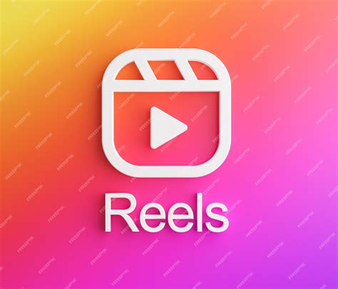 Premium Photo Reels Instagram Logo New Feature Social Media App 3d