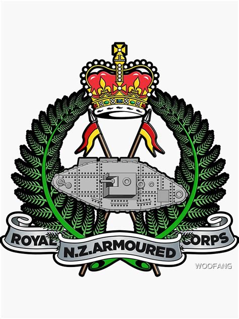 Royal New Zealand Armoured Corps Sticker For Sale By Woofang Redbubble