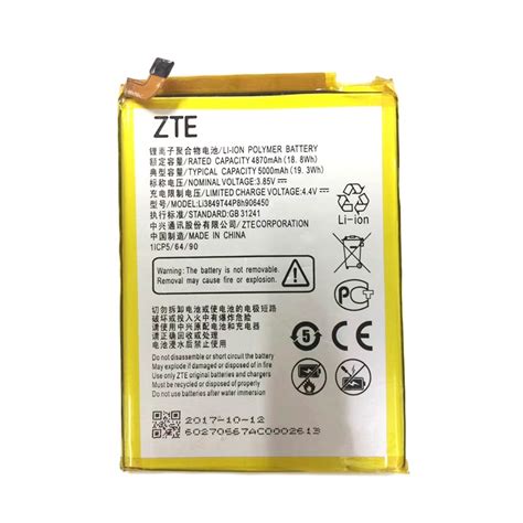100% Original Li3849T44P8h906450 5000mAh Battery For ZTE Blade A6 A6020 ...