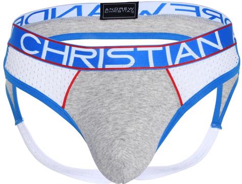 Andrew Christian Almost Naked Retro Mesh Jock Grijs MAAT XL Heren Ondergoed Bol