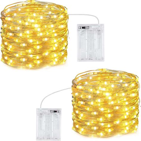 AONAT 2 pack Guirlande lumineuse LED Girlande de Lumière 5M 50LED