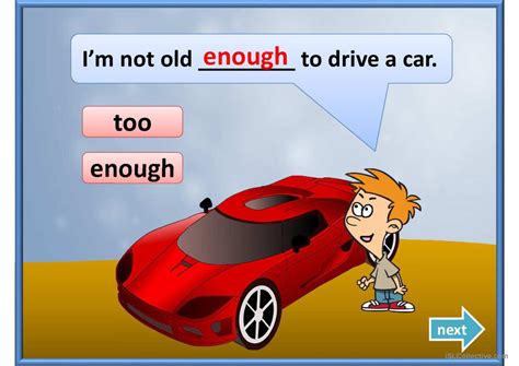 TOO / ENOUGH general readin…: English ESL powerpoints