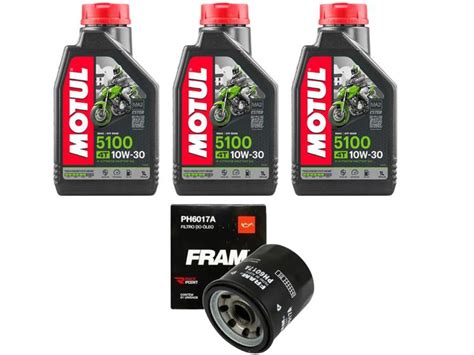 Kit Troca Leo Motul W Filtro Cb Cb Fram Motul