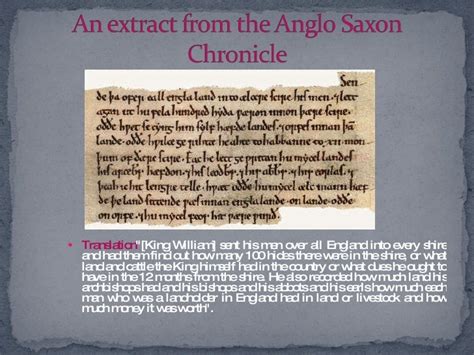 Anglo Saxon Chronicle