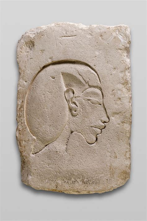 Trial Piece With Relief Of Head Of Akhenaten New Kingdom Amarna