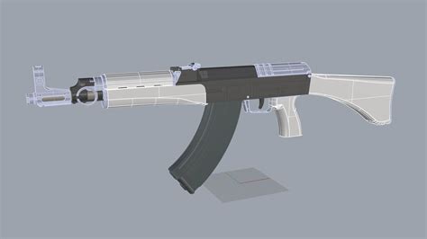 Vz Assault Rifle With Inner Workings D Model By Dennycg